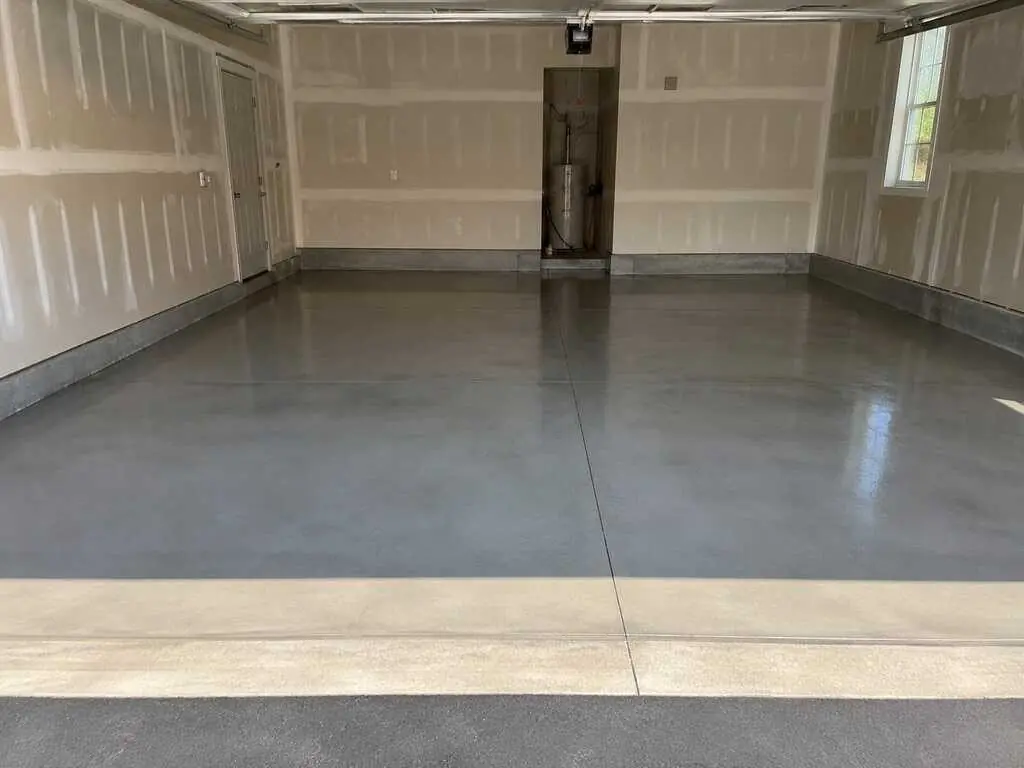 Concrete garage floor